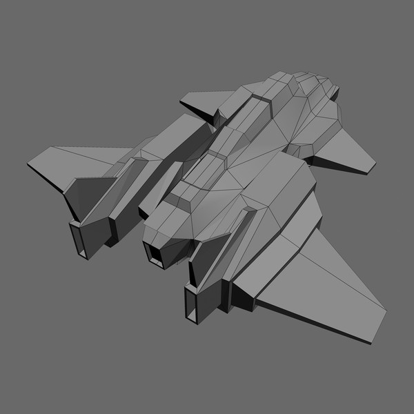 5 space frigates 3d max - 5_Space_Frigates... by Angryfly