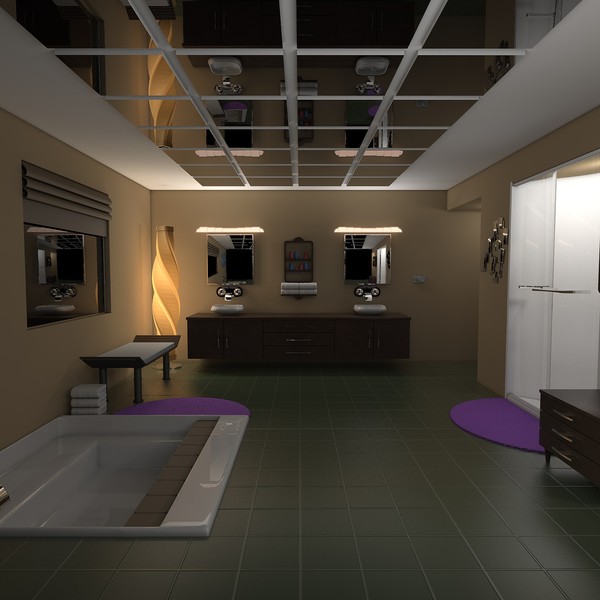 modern elegant bathroom interior c4d - Elegant Bathroom... by KeremGogus