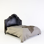 3ds max jameson leather bed