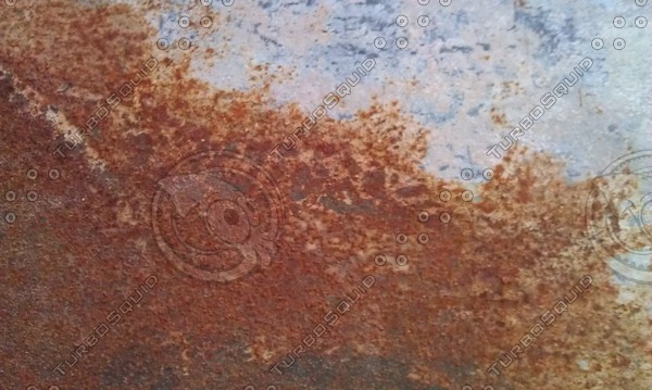 Partially Rusted Metal Surface