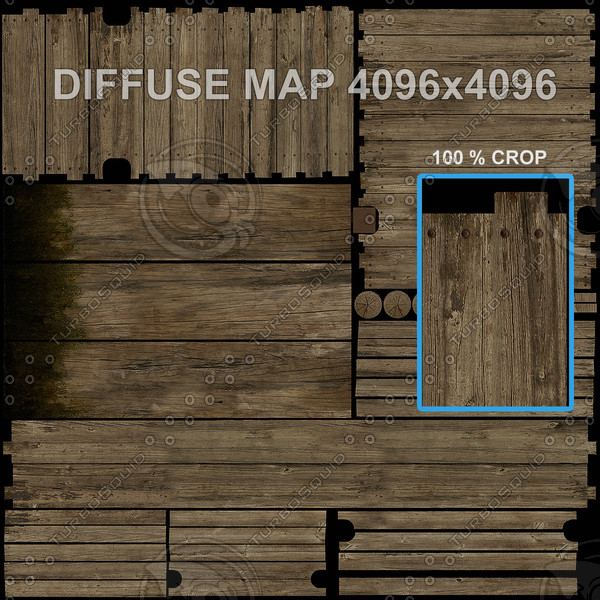 3ds max wooden pier wood - wooden pier... by PlastyForma