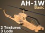 3ds max attack helicopter ah-1w basic