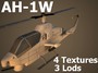 3d model of ah-1w supercobra attack helicopter