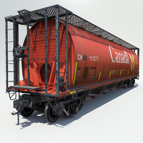 cargo cars 3d max - Train 4 Freight Cars... by Trueview 3D