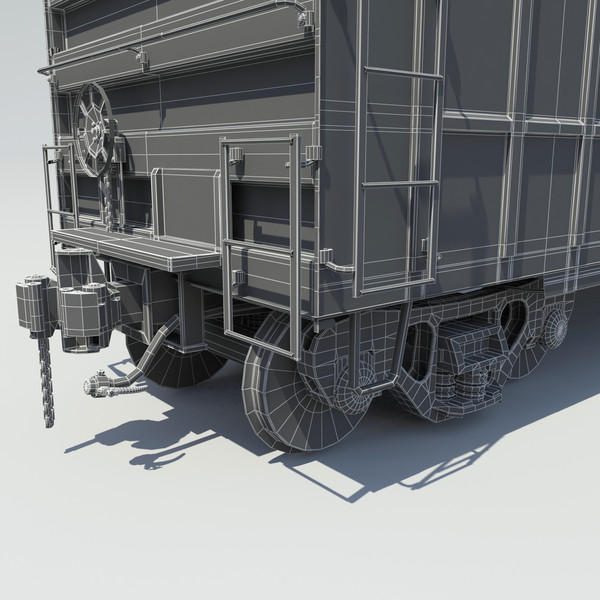 cargo cars 3d max - Train 4 Freight Cars... by Trueview 3D