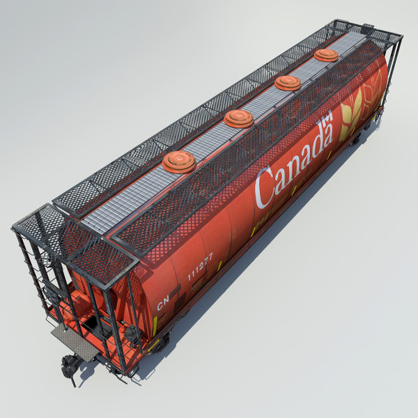 cargo cars 3d max - Train 4 Freight Cars... by Trueview 3D