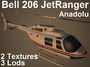 bell 206 helicopter 3d model
