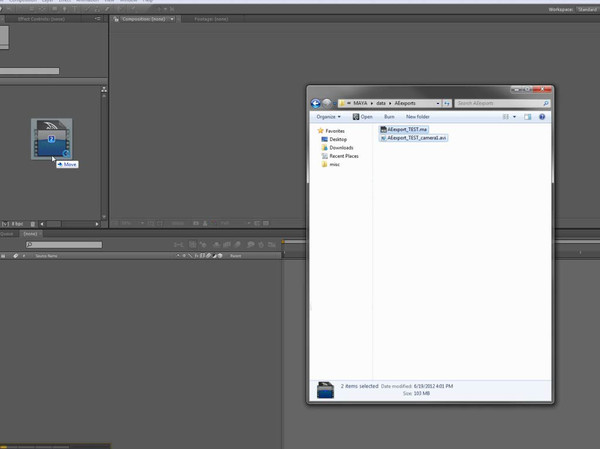 Maya export to After effects