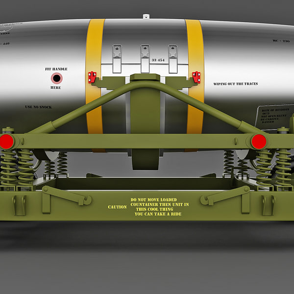 3d model nuclear bomb mark 7 - Nuclear Bomb Mark 7... by 3d_molier