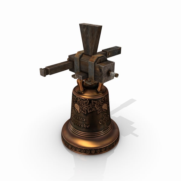medieval church bell 3d obj - Medieval Church Bell... by SG GROZA