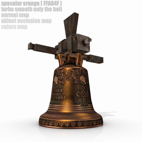 medieval church bell 3d obj - Medieval Church Bell... by SG GROZA