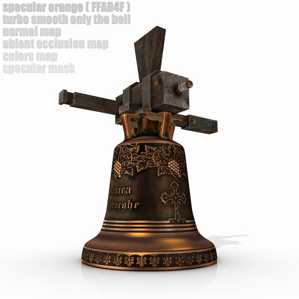 medieval church bell 3d obj - Medieval Church Bell... by SG GROZA
