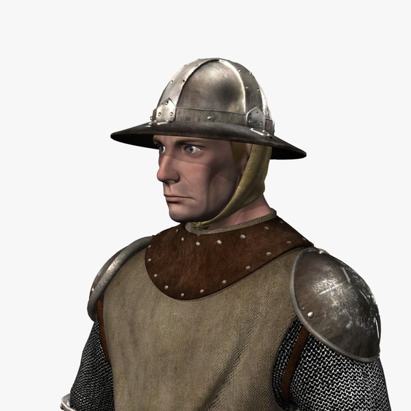3d foot medieval sword soldiers model - Medieval Foot Soldier Infantry... by fishzombie