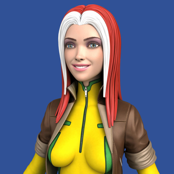 3d comic cartoon action morph targets - Maya - Action Girl + Morph Targets... by Bitmapworld