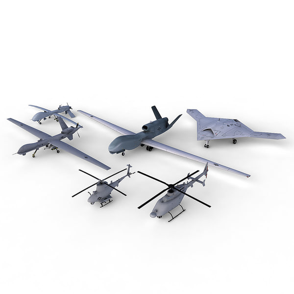 6 uavs 3d model - 6 UAVs... by Polygon Puppet