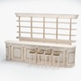 3d bar counter