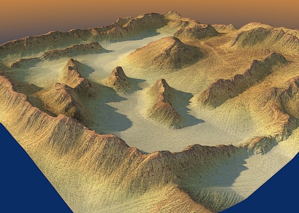 3d model landscape terrain - Glevel x1... by ERLHN