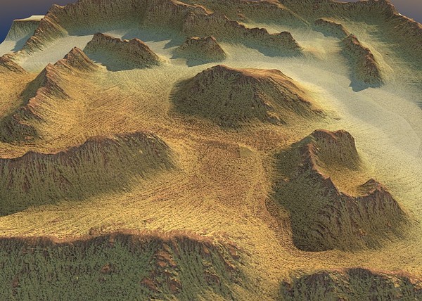 3d model landscape terrain - Glevel x1... by ERLHN