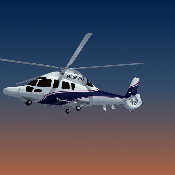 eurocopter ec155 helicopter 3d lwo - Eurocopter EC155 - Helicopter... by Gandoza