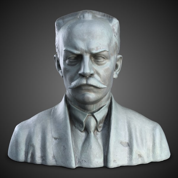 3d man bust sculpture model - Sculpture 14 Man Bust... by shiva3d