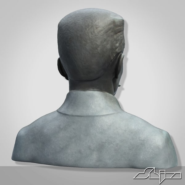 3d man bust sculpture model - Sculpture 14 Man Bust... by shiva3d