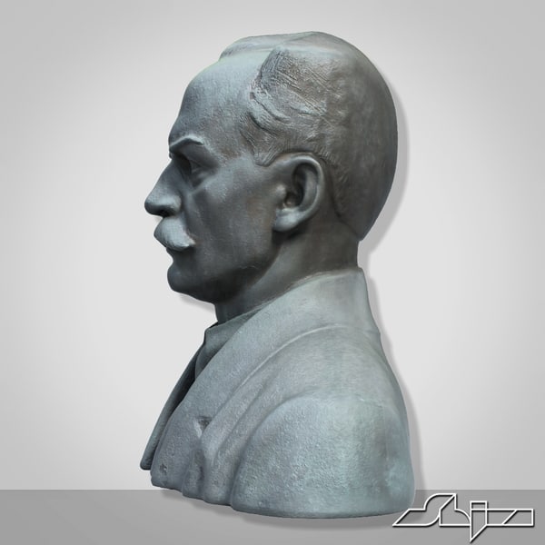 3d man bust sculpture model - Sculpture 14 Man Bust... by shiva3d