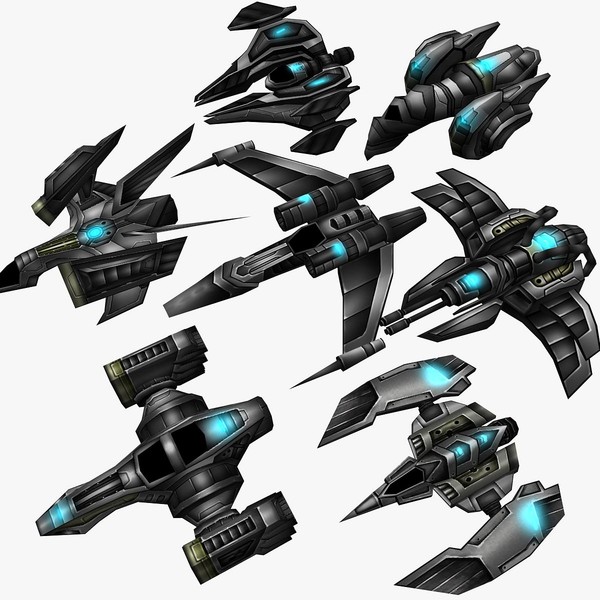 3ds max 7 ships - 7_Ships... by Angryfly