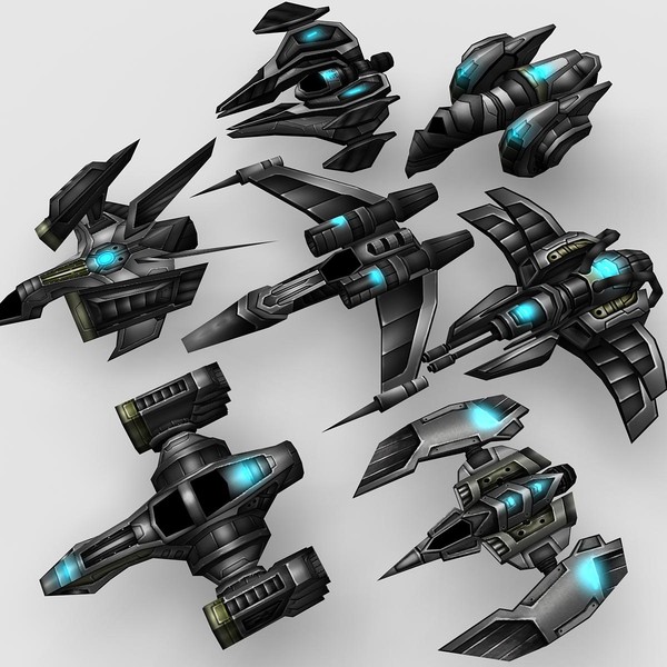 3ds max 7 ships - 7_Ships... by Angryfly