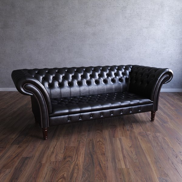 chair sofa armchair 3d max - Chesterfield The Durham Armchair&Sofa... by joker1979