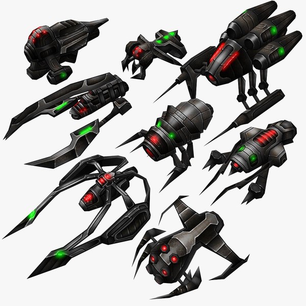 8 alien ships max - 8_Sci_Fi_Alien_Ships... by Angryfly