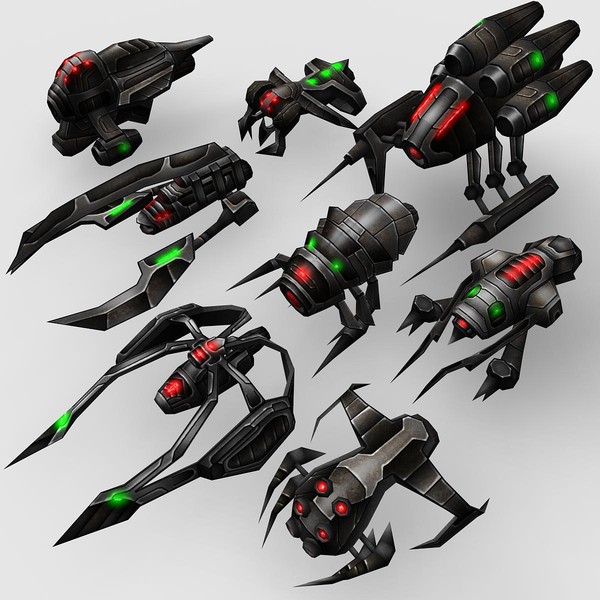 8 alien ships max - 8_Sci_Fi_Alien_Ships... by Angryfly