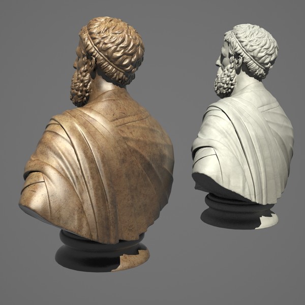 max sophokles bust - Sophokles Bust... by clay master