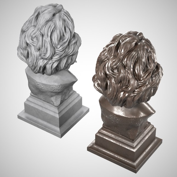 3dsmax decorative bust beethoven - Beethoven Bust... by clay master