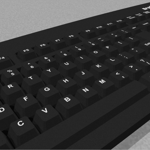 cinema4d computer keyboard - Computer Keyboard: C4D Format... by phantomliving