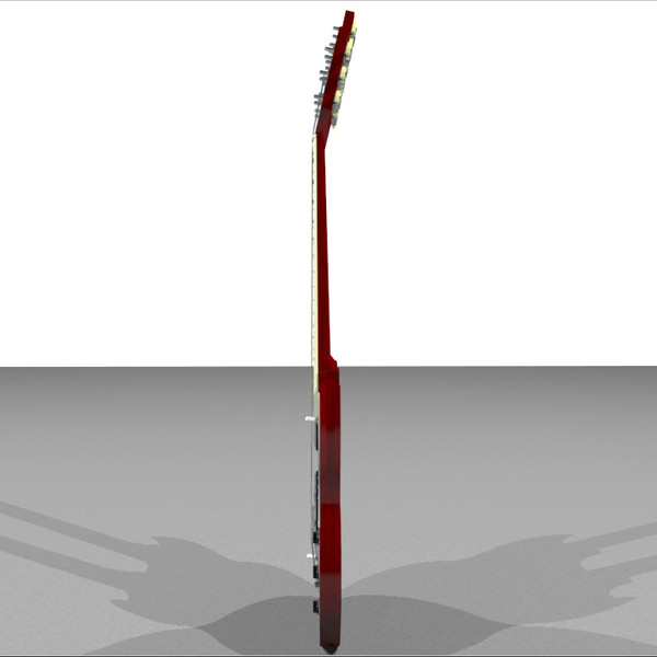 3d model guitar gibson double - Gibson Double Neck Guitar: C4D Format... by phantomliving