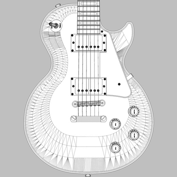 guitar gibson les 3d c4d - Gibson Les Paul Guitar: Custom Sunburst: C4D... by phantomliving