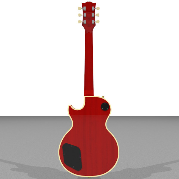 guitar gibson les 3d c4d - Gibson Les Paul Guitar: Custom Sunburst: C4D... by phantomliving