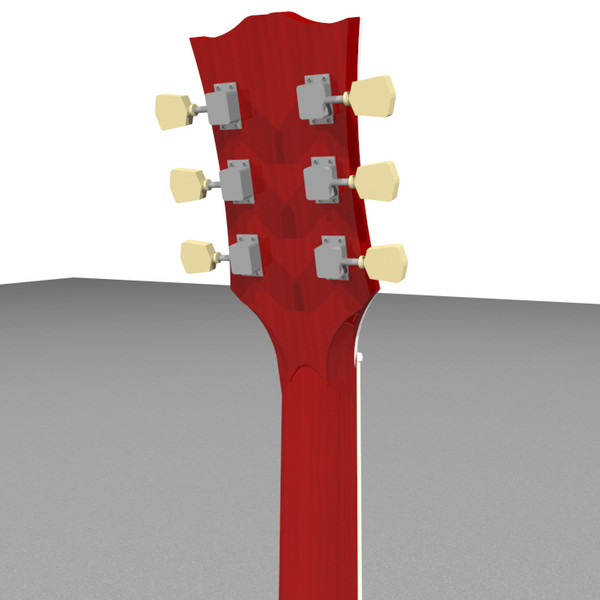 guitar gibson les 3d c4d - Gibson Les Paul Guitar: Custom Sunburst: C4D... by phantomliving