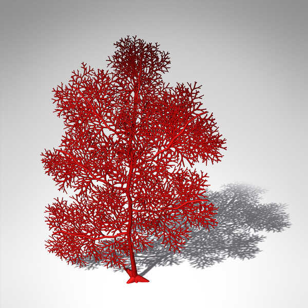 giant sea fan coral 3d model - XfrogPlants Giant Sea Fan... by xfrog