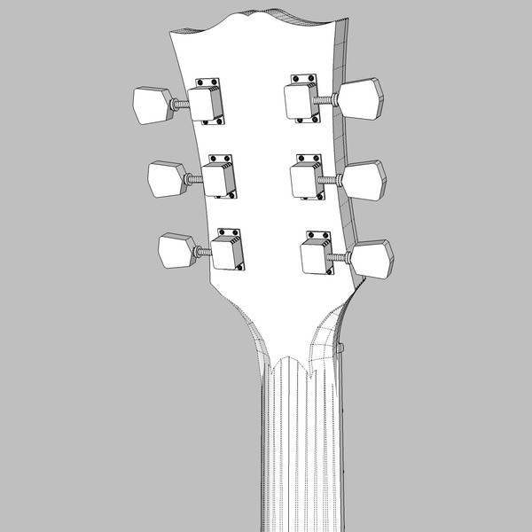 3d guitar gibson les model - Gibson Les Paul Guitar: Tobacco Sunburst: C4D Format... by phantomliving