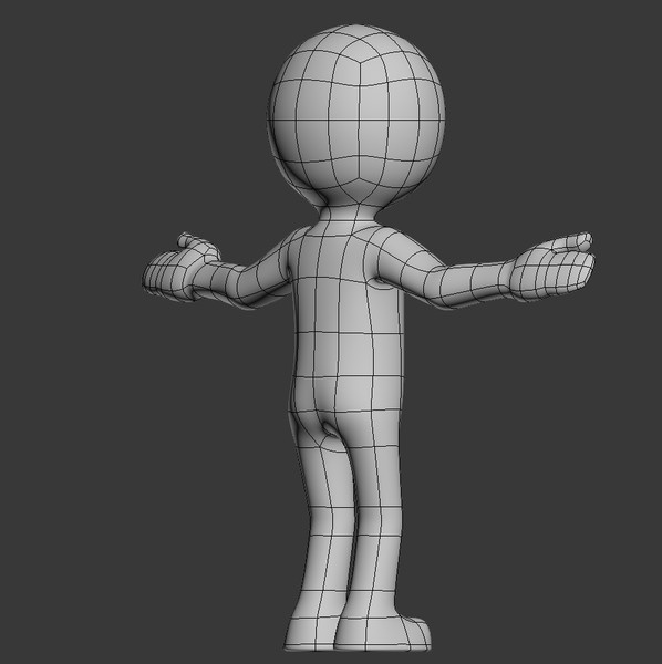 character white human stickman 3d max - 3d white stickman, human, character... by niezlabiba