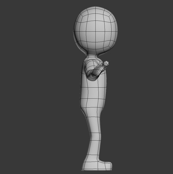 character white human stickman 3d max - 3d white stickman, human, character... by niezlabiba
