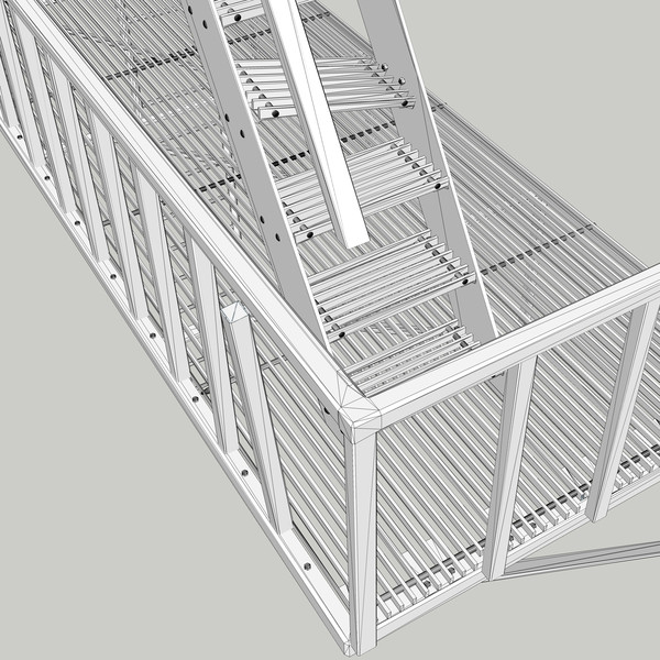 3d rusty escape - Rusty Fire Escape... by chaosfractal