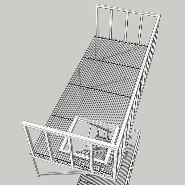 3d rusty escape - Rusty Fire Escape... by chaosfractal