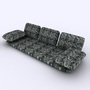 3d model arabian floor sofa