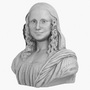 3ds max decorative bust mona lisa