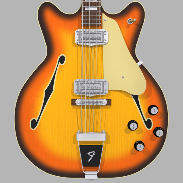 guitar fender coronado max - Fender Coronado Guitar: Sunburst Finish: Max Format... by phantomliving