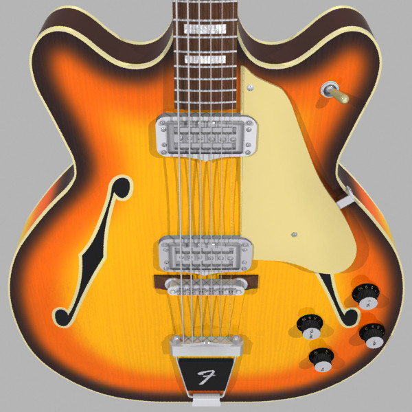 guitar fender coronado max - Fender Coronado Guitar: Sunburst Finish: Max Format... by phantomliving