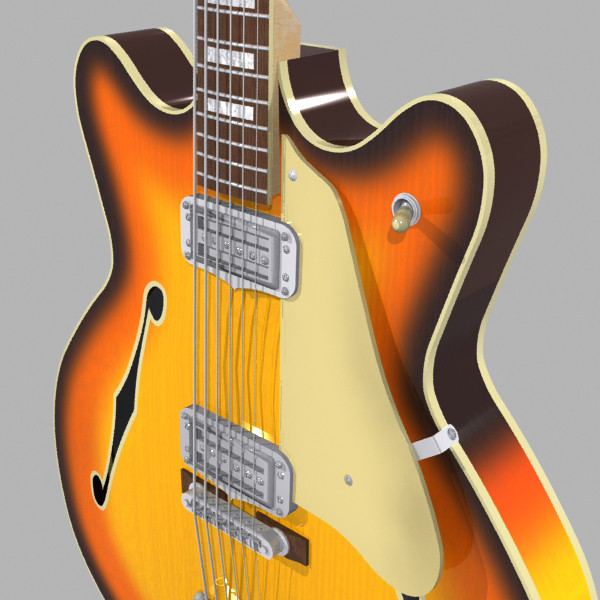 guitar fender coronado max - Fender Coronado Guitar: Sunburst Finish: Max Format... by phantomliving