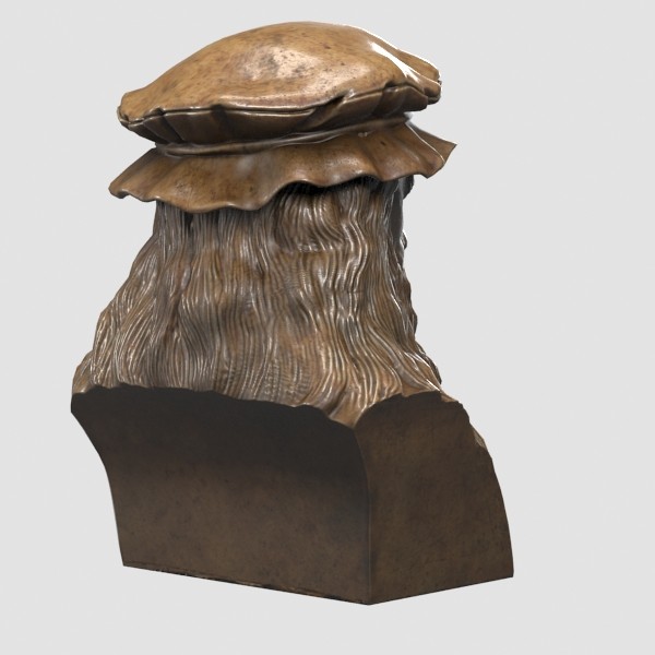 max decorative bust leonardo da - Leonardo Da Vinci Bust... by clay master